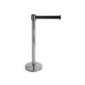 Amko 6 ft.6 in. Steel Retractable Belt Stanchion JCB-G03